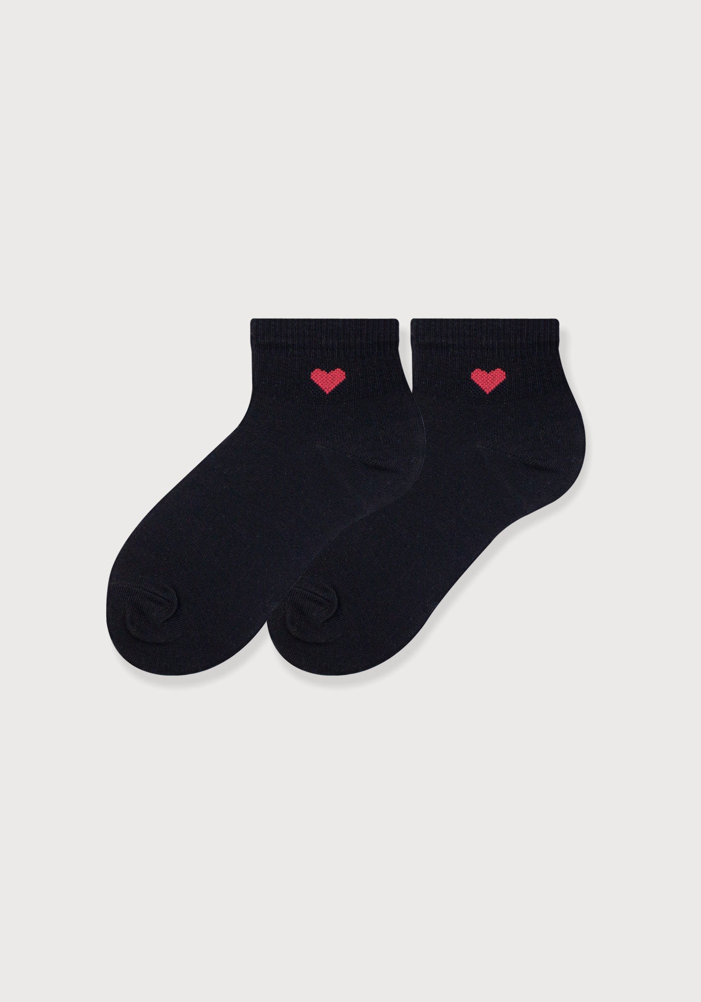 Media Tobillera Lisa Corazón Dama