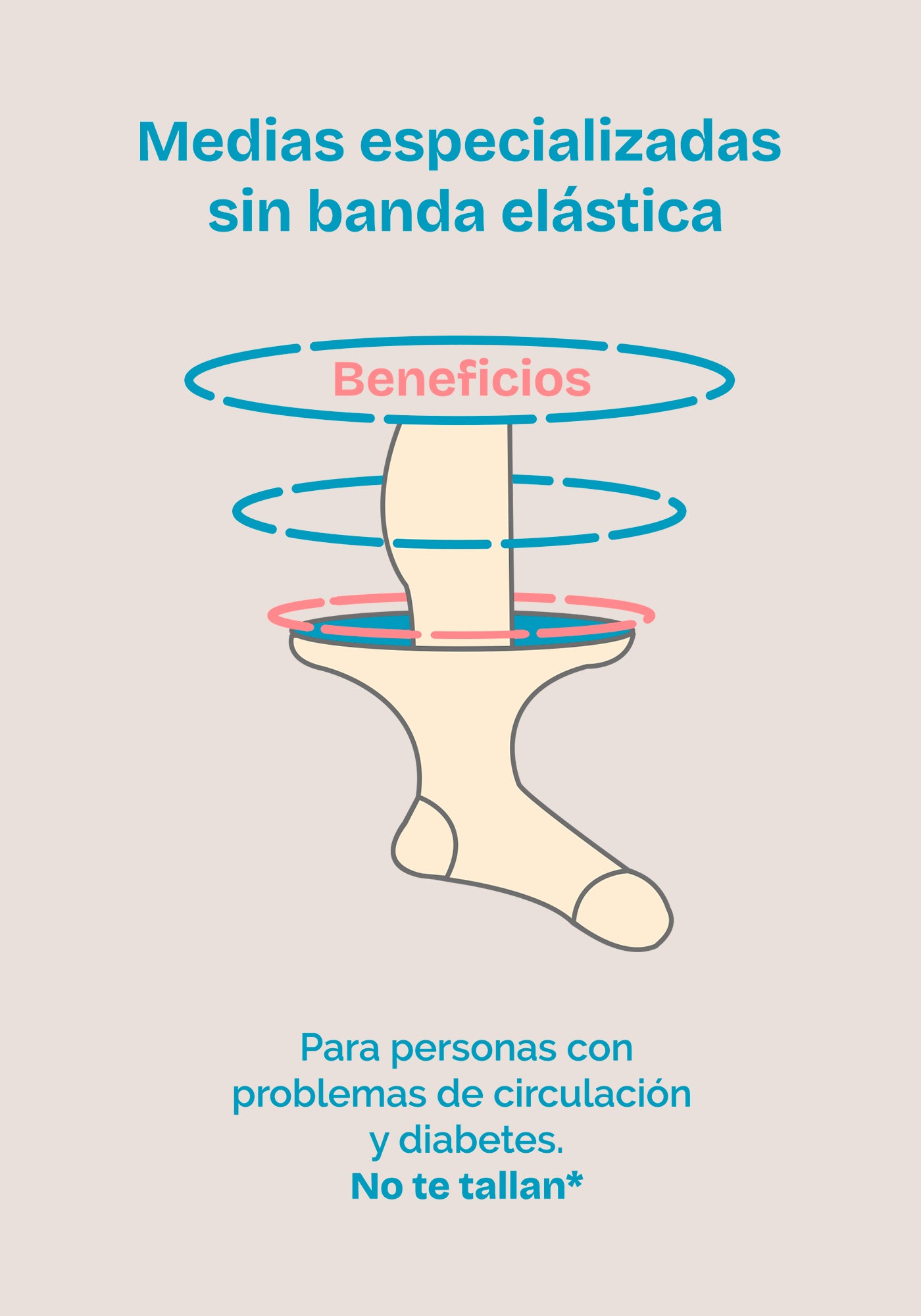 Media Diabéticos Beneficios Lisa Unisex