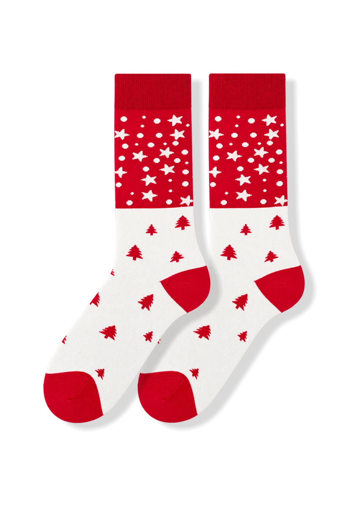 Media Navidad Casual Arbolitos Unisex