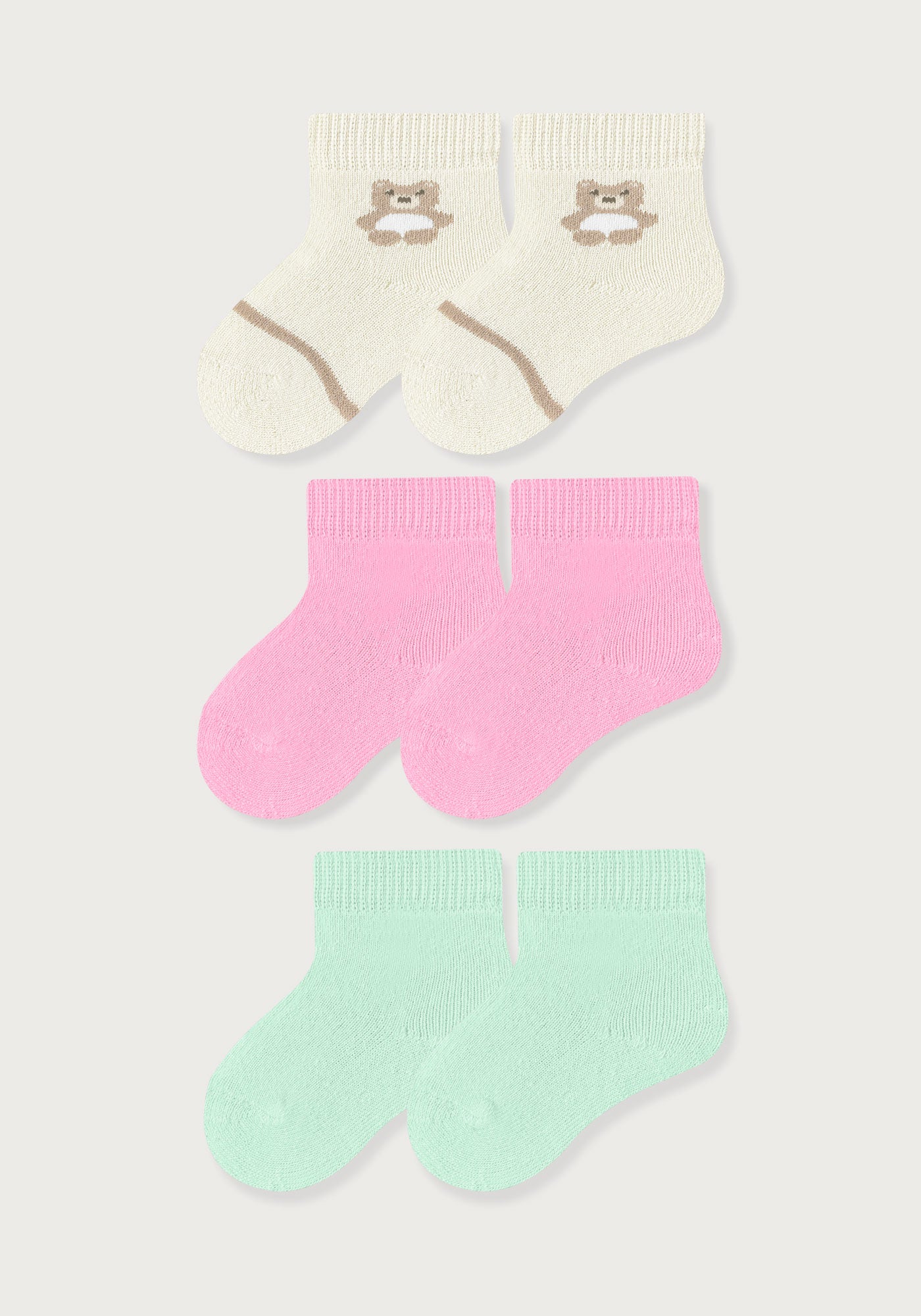 Media Acolchada Bebé Niña Fresco Suave