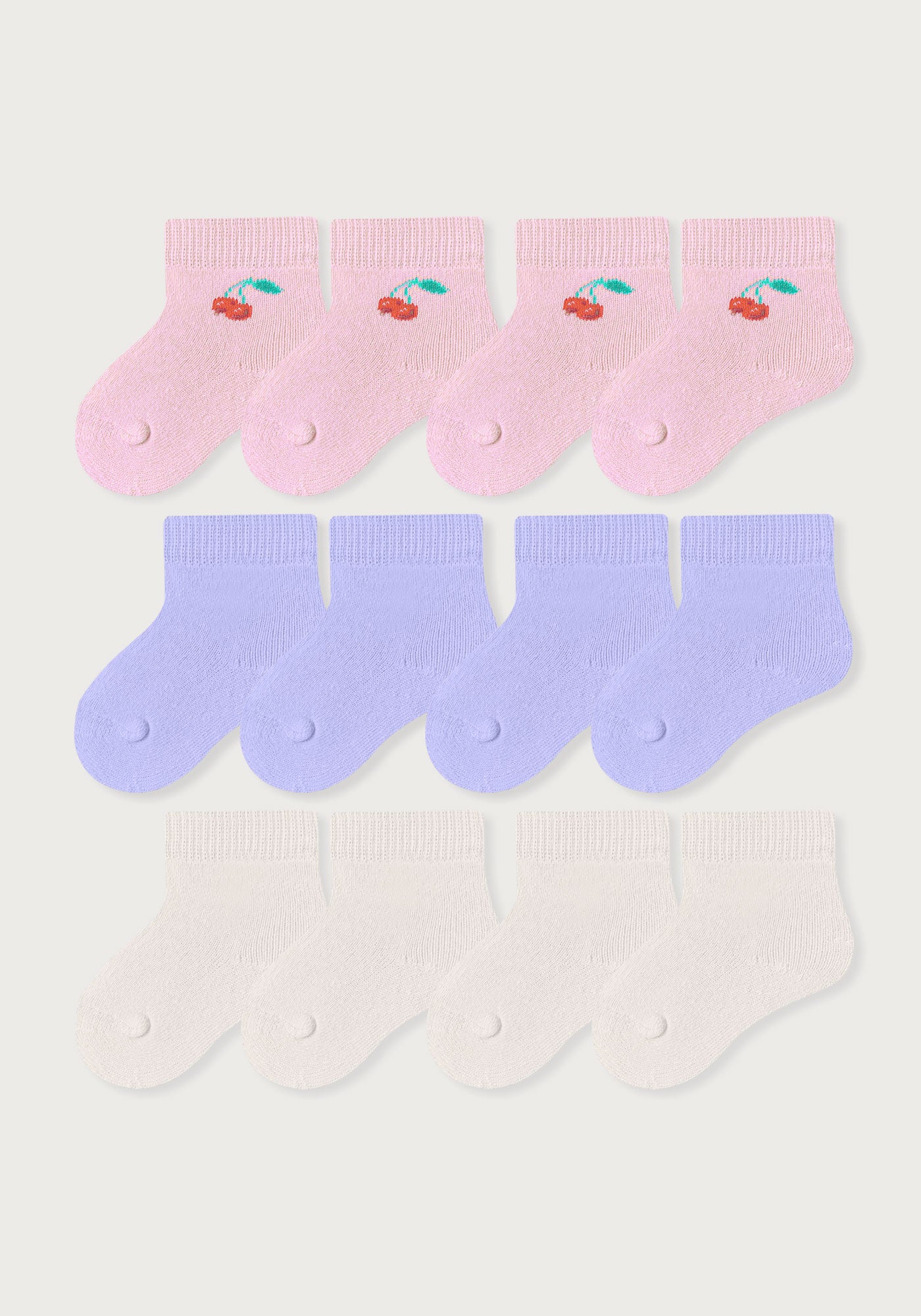 Media Acolchada Bebé Niña Dulce Básico