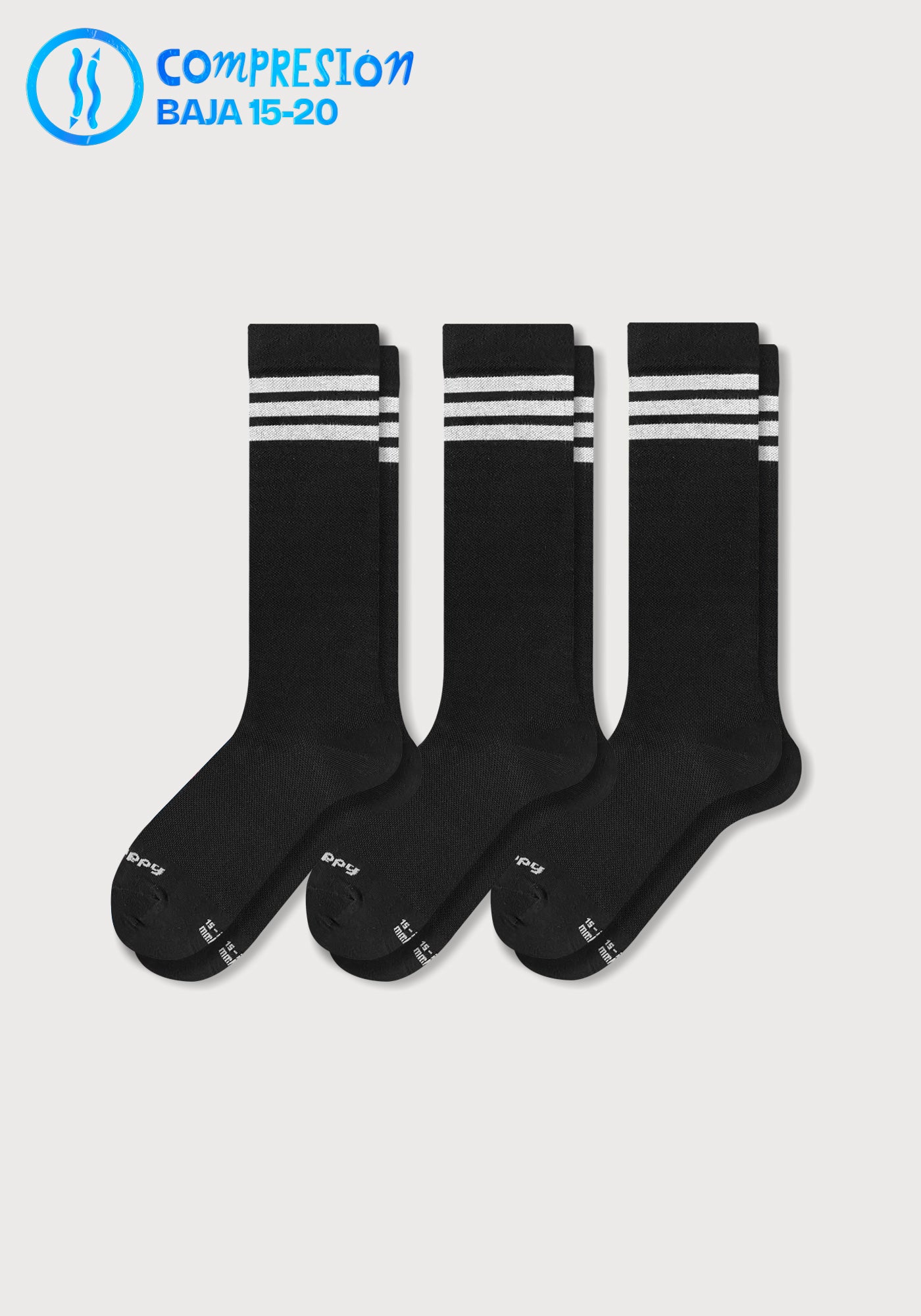 Media Beneficios Compresión 15-20 mmHg Unisex