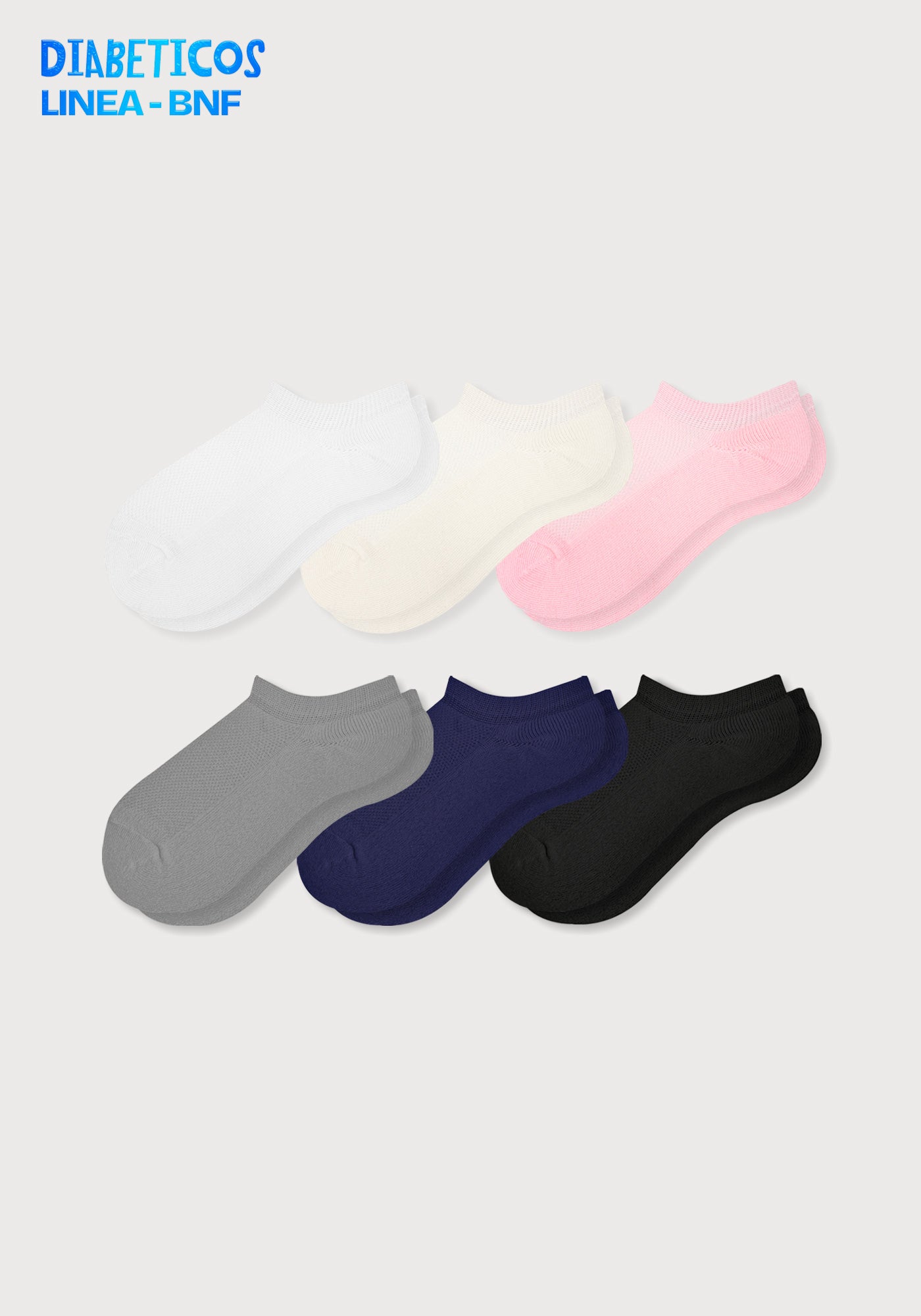 Media Diabéticos Beneficios Semi Acolchada Dama