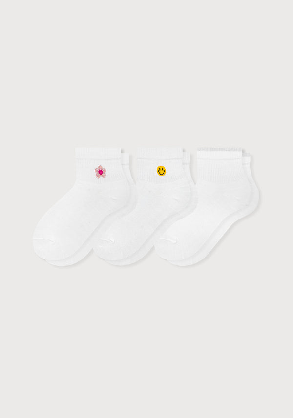 Media Tobillera Lisa Iconos Dama