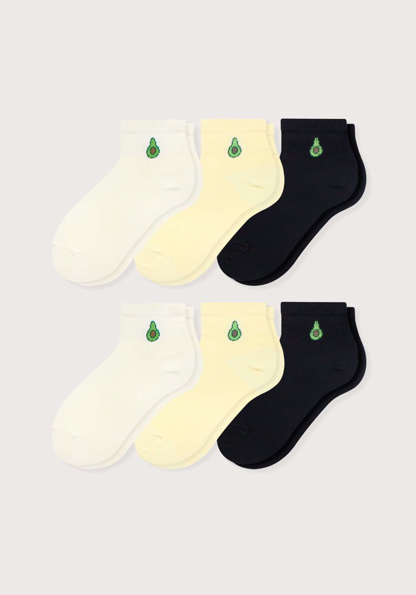 Media Tobillera Lisa Aguacate Dama