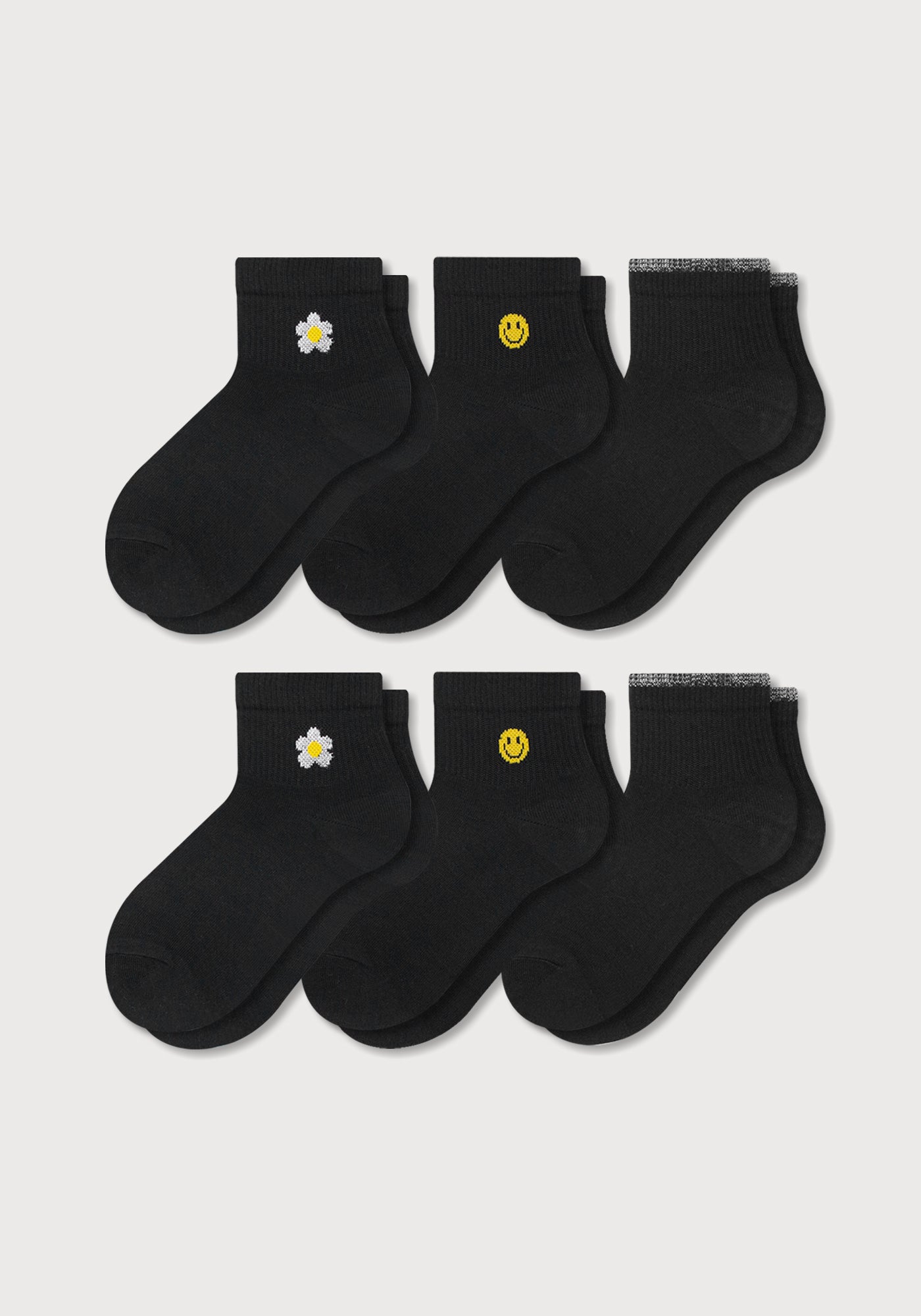 Media Tobillera Lisa Iconos Dama