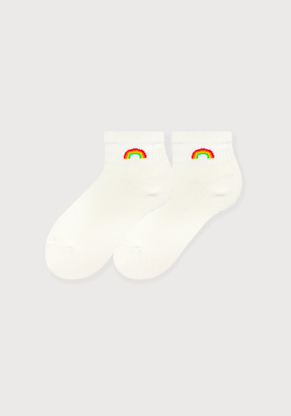 Media Tobillera Lisa Arcoíris Dama