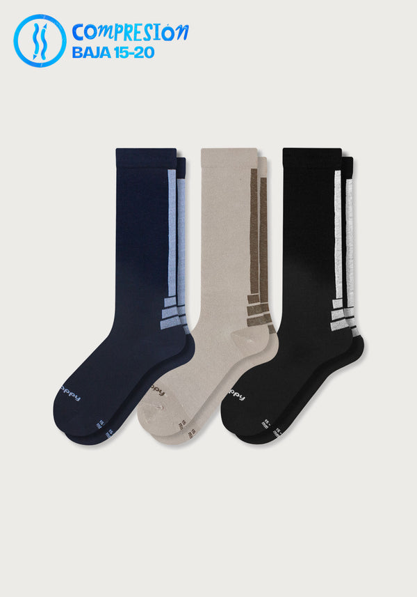 Media Beneficios Compresión 15-20 mmHg Hombre