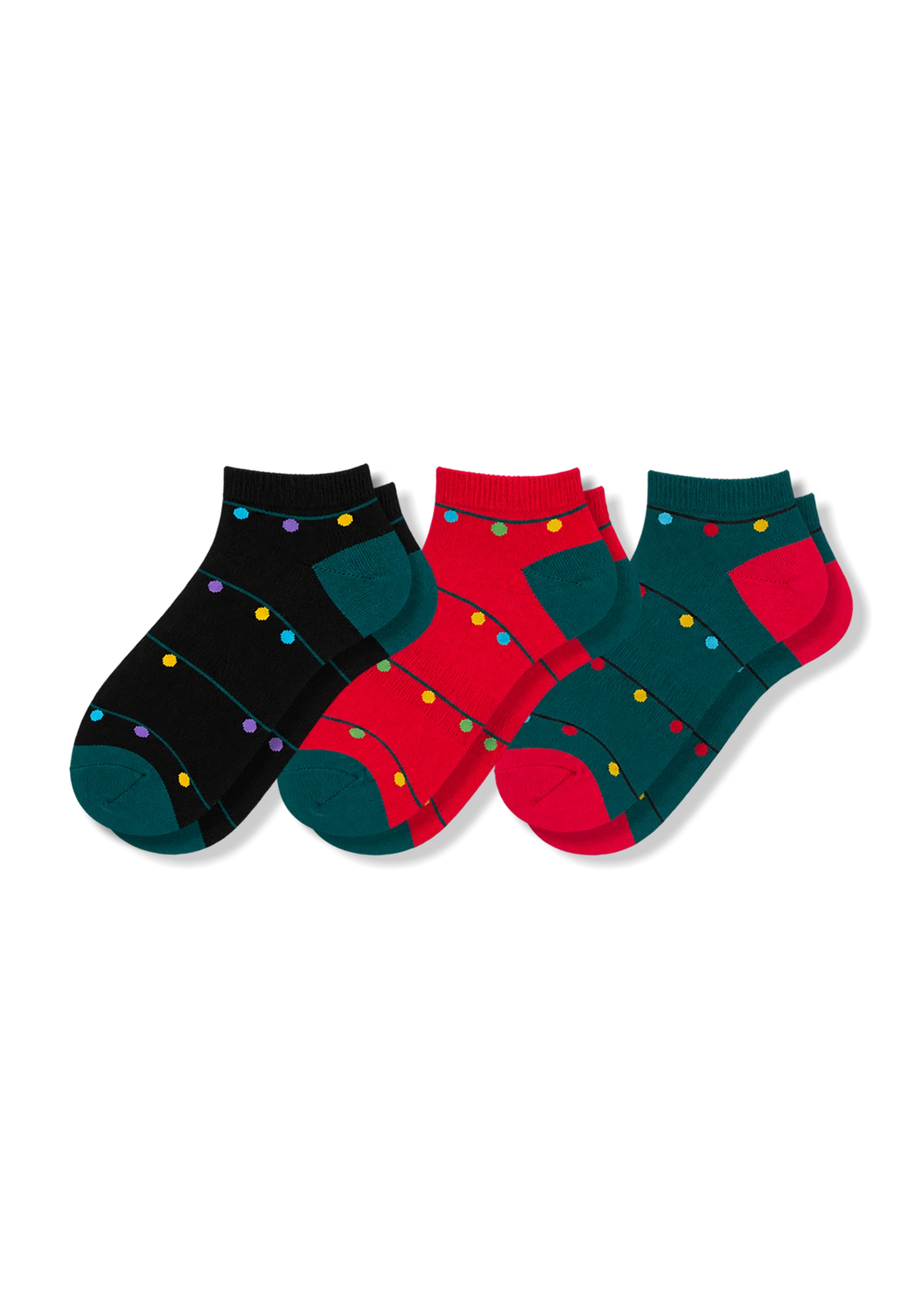 Media Navidad Talonera Luces Unisex