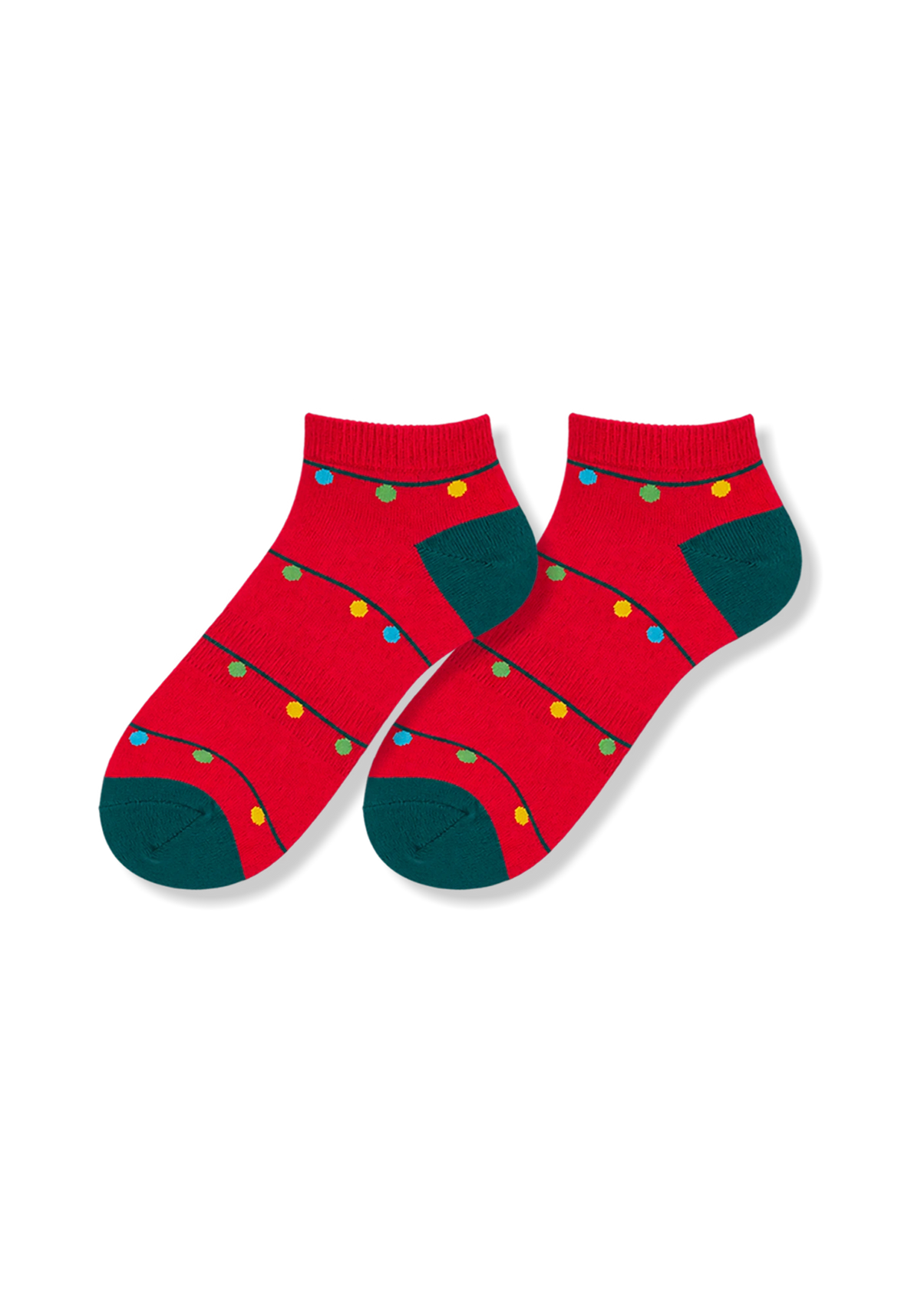 Media Navidad Talonera Luces Unisex