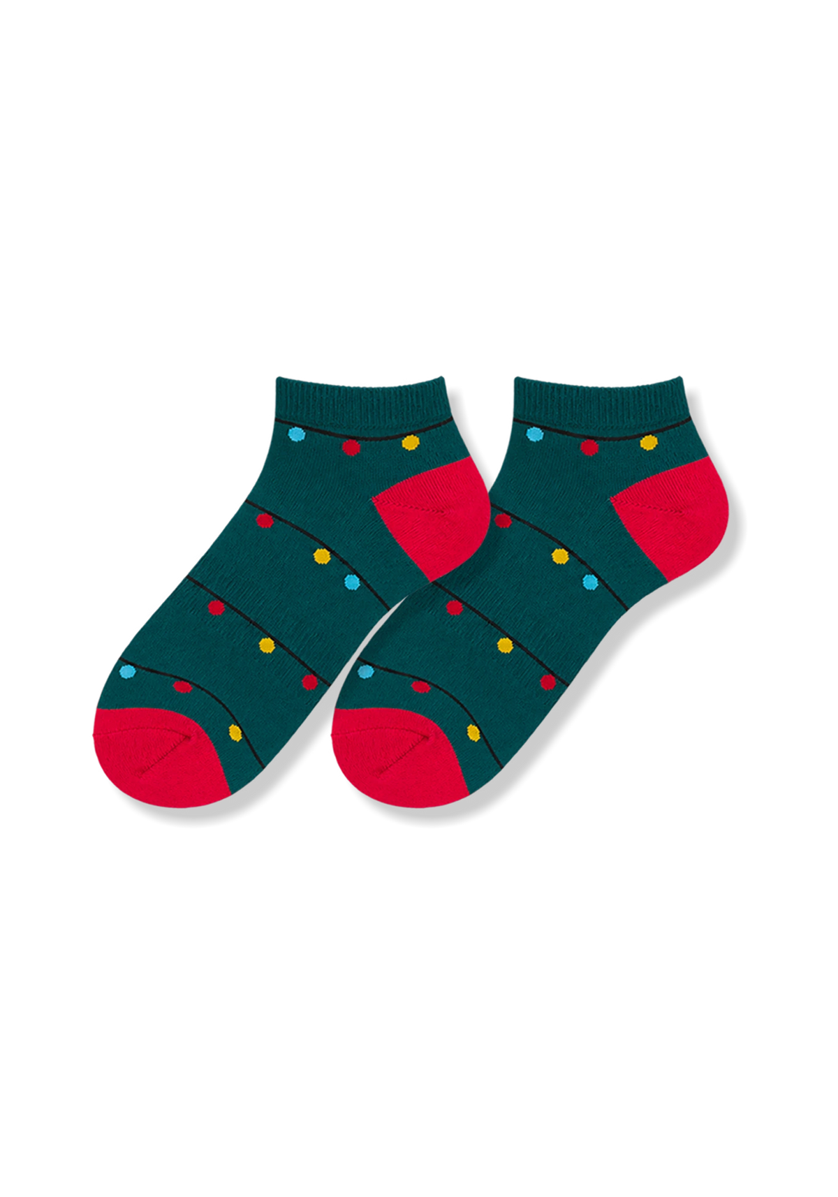 Media Navidad Talonera Luces Unisex