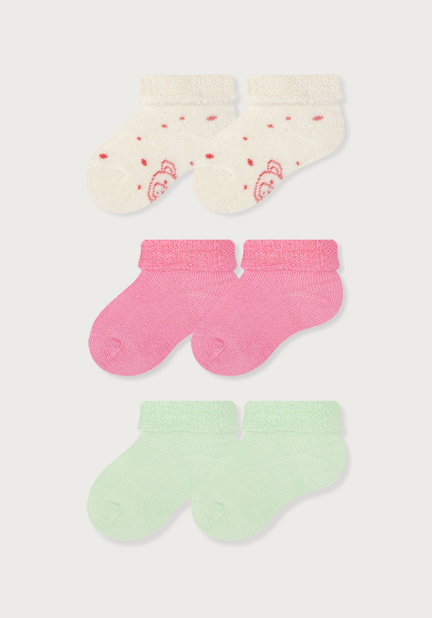 Media Acolchada Bebé Niña Fresco Suave