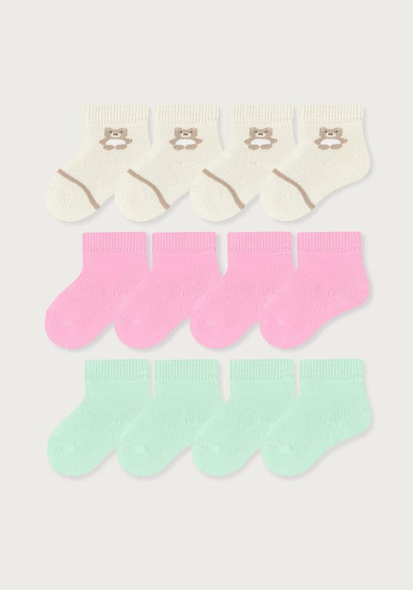 Media Acolchada Bebé Niña Fresco Suave