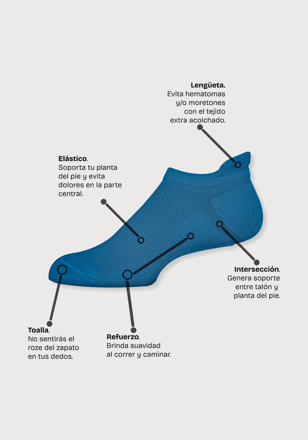 Media Running Lengüeta Unisex