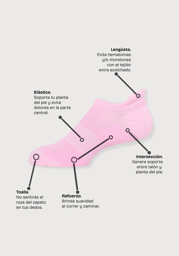 Media Running Lengüeta Dama