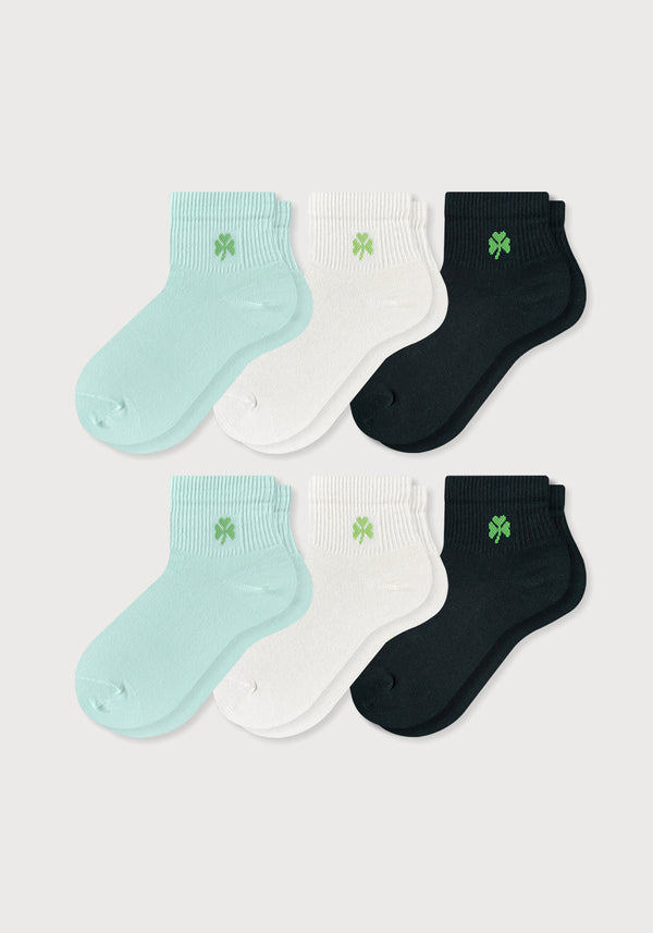 Media Tobillera Lisa Trebol Dama